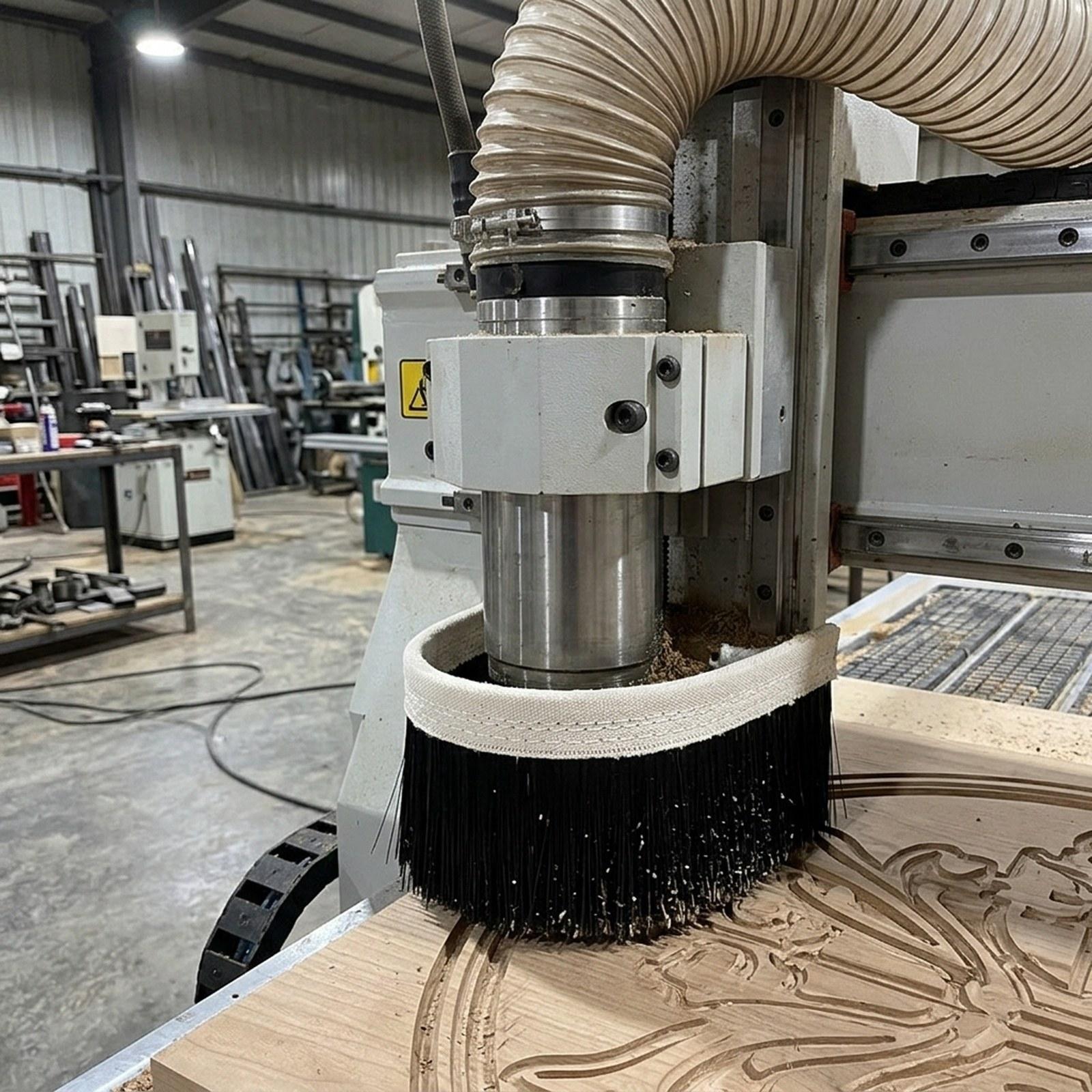 Dust Shoe Cnc - Szczotka próżniowa CNC, łatwa w użyciu,