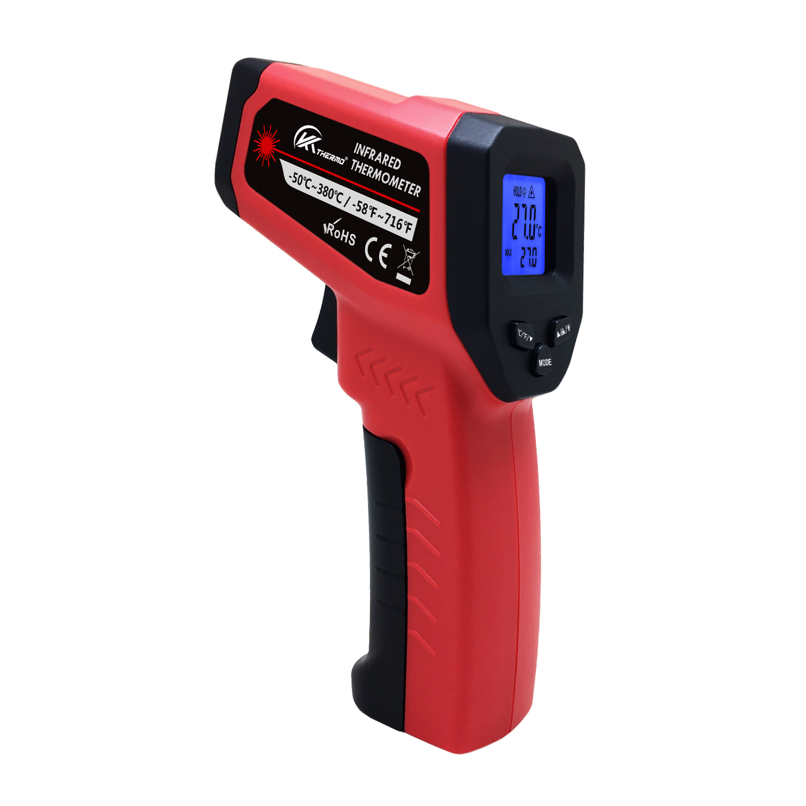 Industrial Laser Gun - Termometr elektroniczny przemysłowy LCD bezkontaktowy-50 ~
