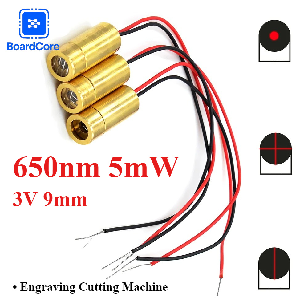 Industrial Laser Line Generator - Miniaturowa głowica lasera czerwonego 650nm 5mW