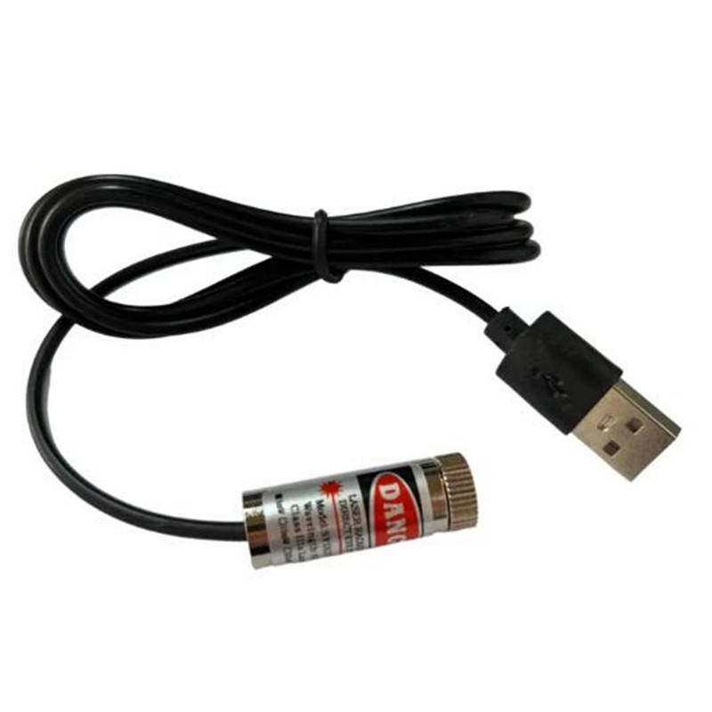 Industrial Laser Line Generator - Złącze USB moduł laserowy 12mm 5mw