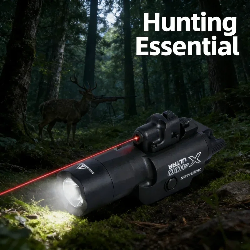 Latarka 2w1 X400U z laserem, m – Industrial Laser Gun recenzja i cena