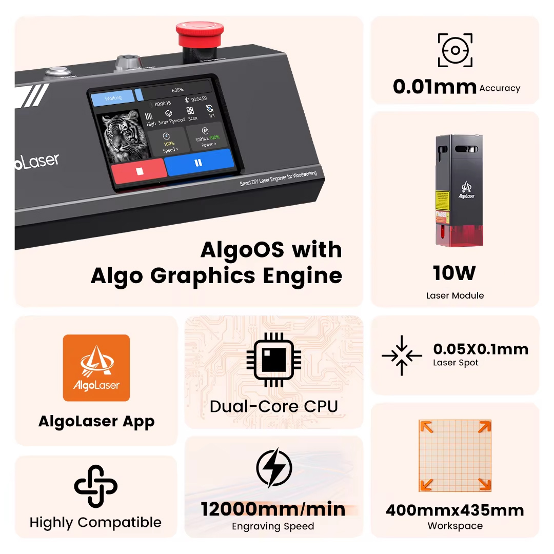 Algolaser DIY Table 40*43cm CN – Industrial Grade Laser recenzja i cena